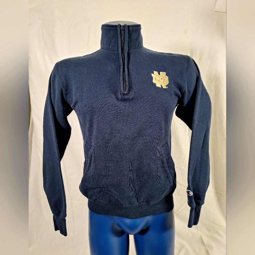 Notre Dame Champion Mock Neck 1/4 Zip Pullover